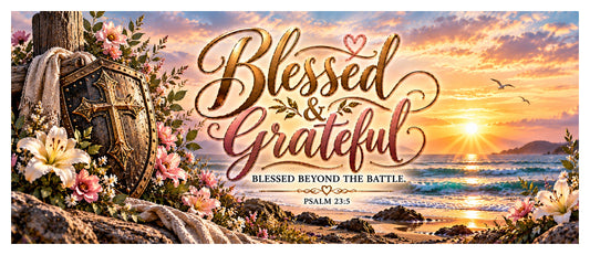 Full wrap design – Blessed & Grateful Mug – Sisters