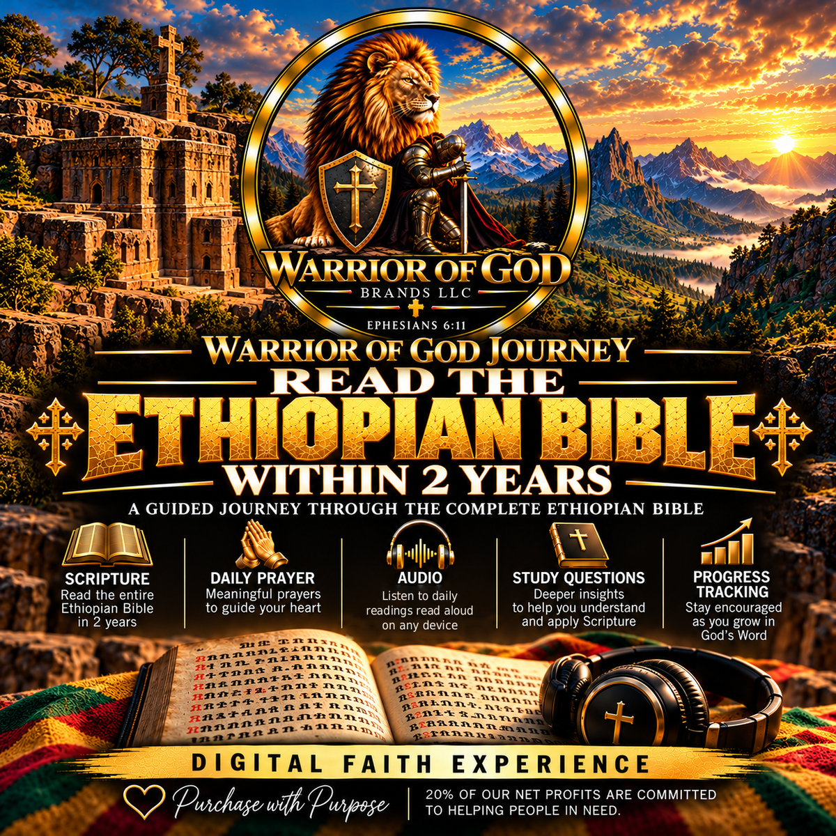 Warrior of God Journey - Read the Ethiopian Bible Within 2 Years cover