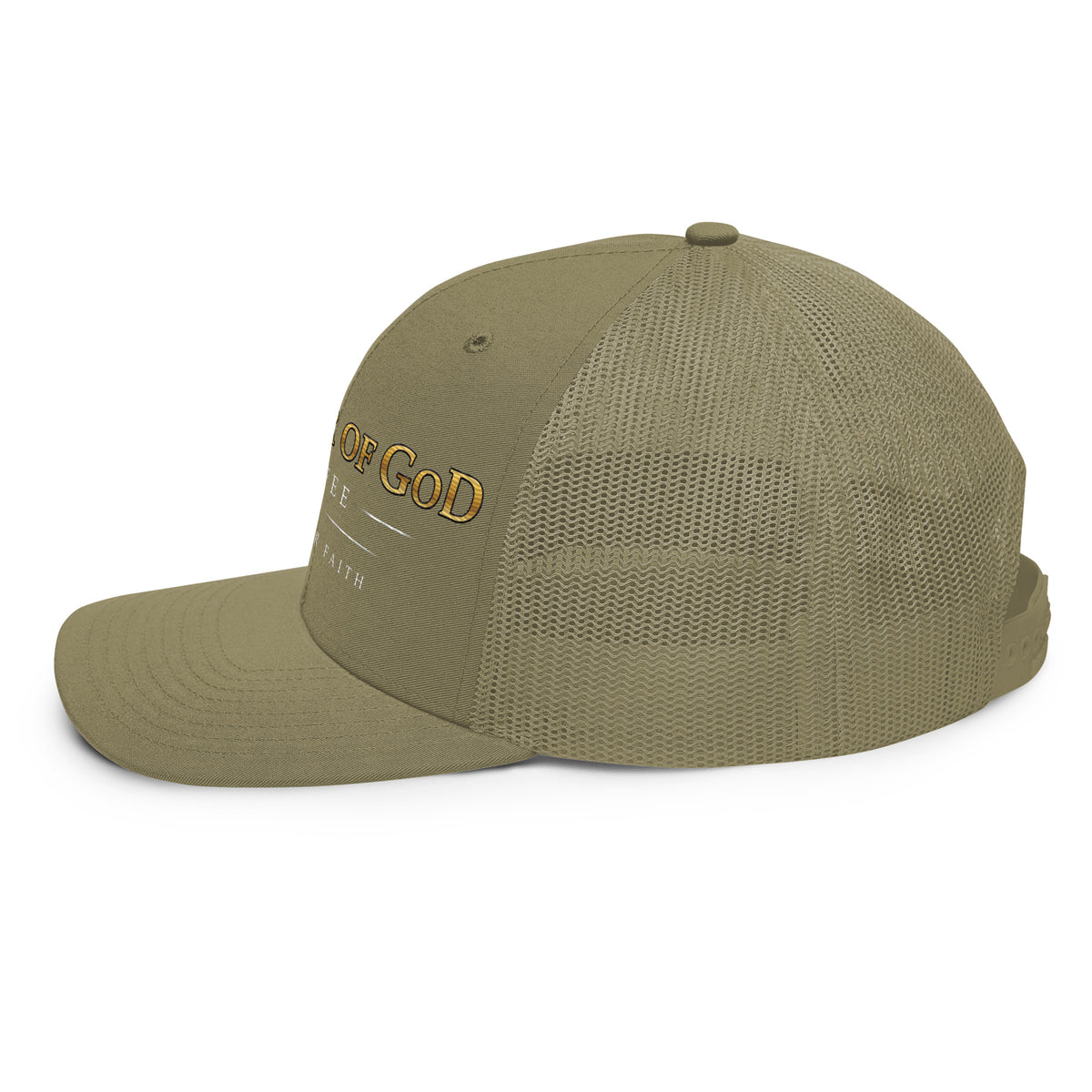 Shield & Cross snapback hat by Warrior of God, left side