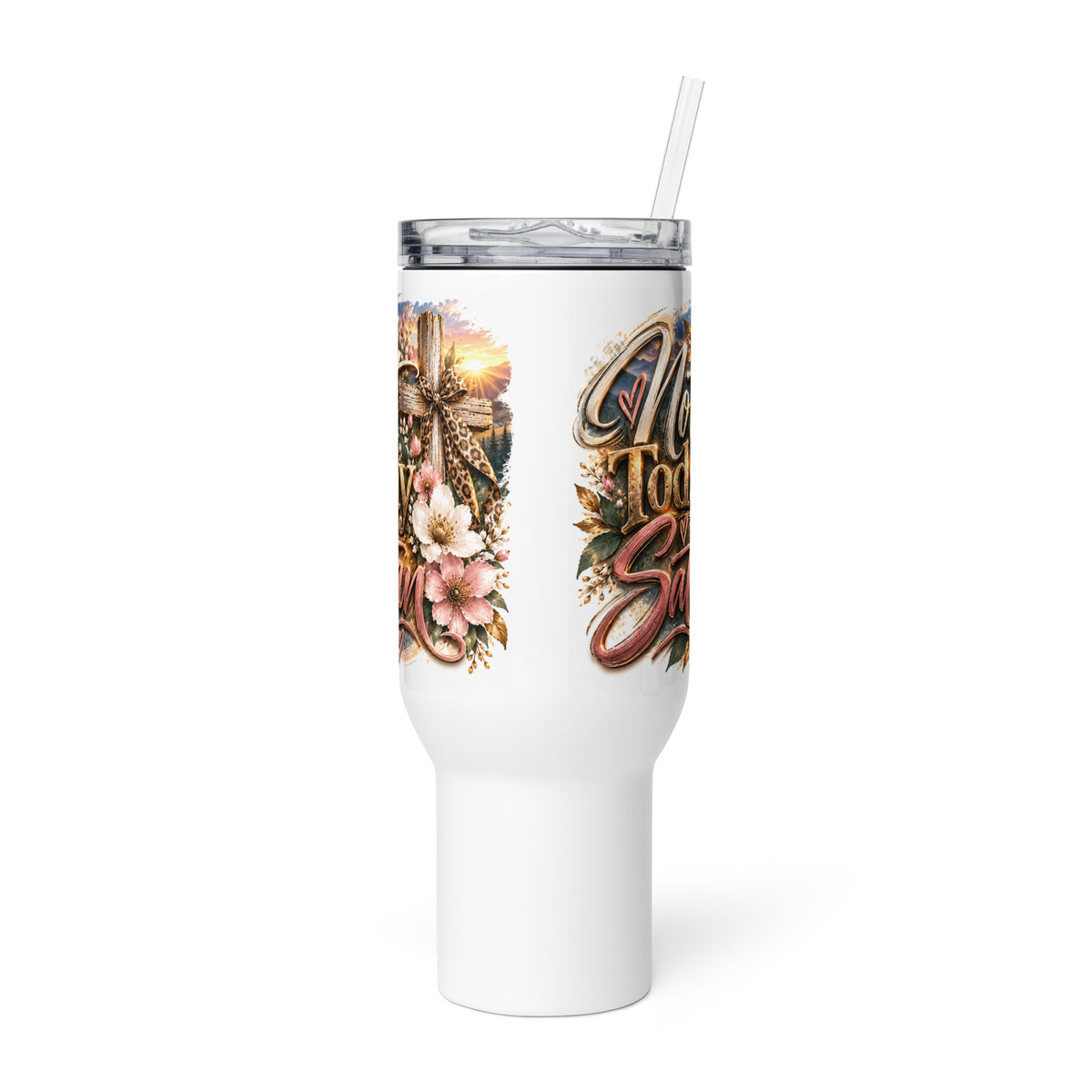 Not Today Satan Travel Mug – Sisters in 40 oz with straw lid