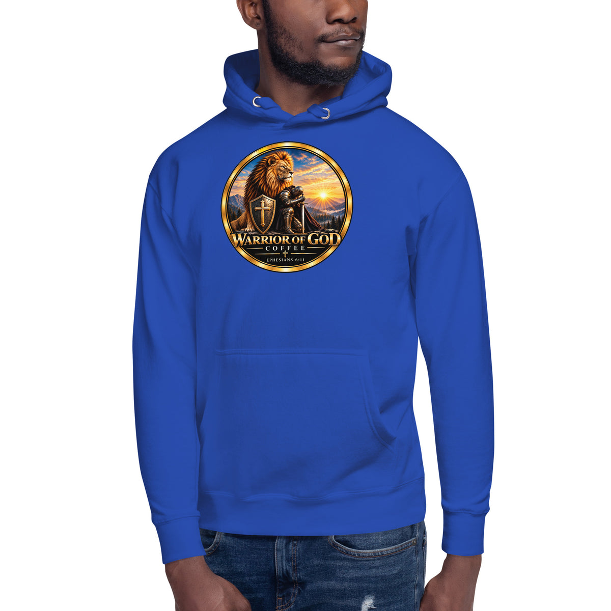 Full Armor Hoodie, team royal, on model