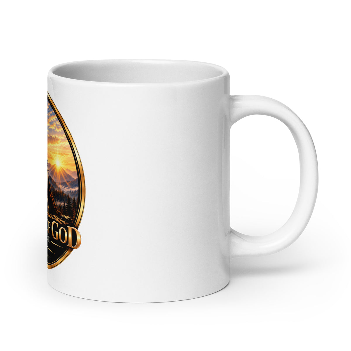 Warrior Crest Mug by Warrior of God Coffee with the lion and knight crest