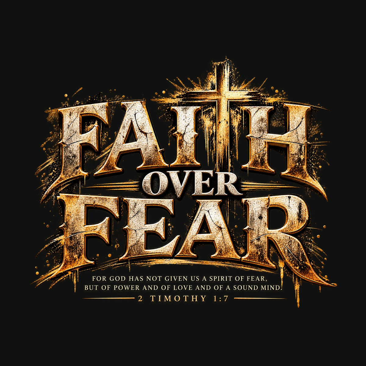 Faith Over Fear back design