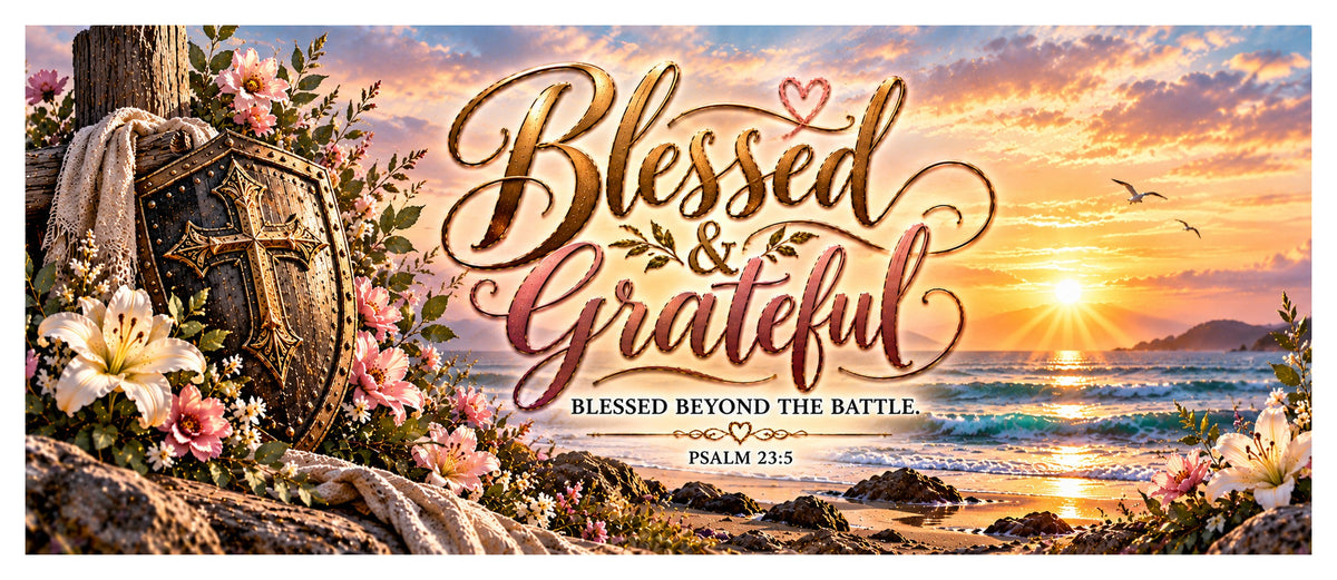 Full wrap design – Blessed & Grateful Mug – Sisters