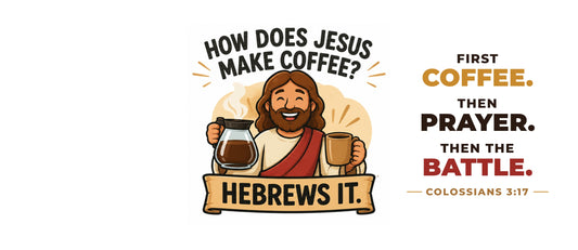 Full wrap design – How Does Jesus Make Coffee? Hebrews It Mug